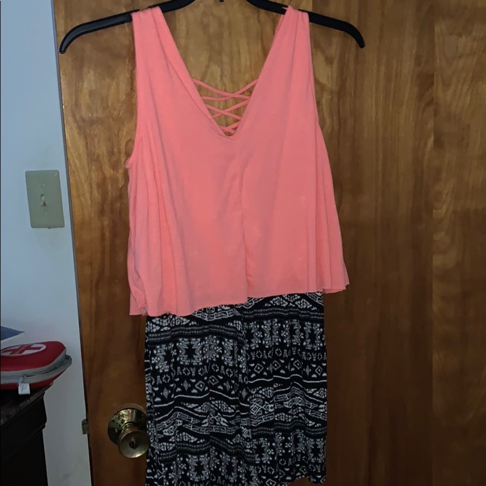 Pink Aztec Rue 21 Romper - Picture 2 of 3